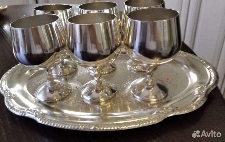 Набор рюмок 6шт с подносом