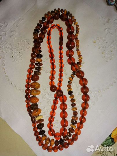 Бусы колье калинградский янтарь СССР антиквариат