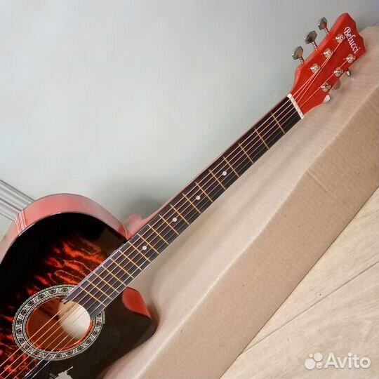 Гитара новая акустика с узким грифом