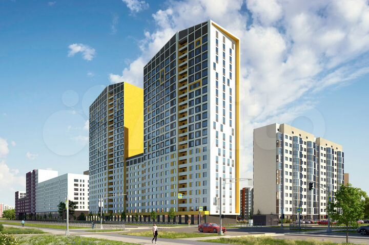 2-к. квартира, 47,8 м², 22/23 эт.