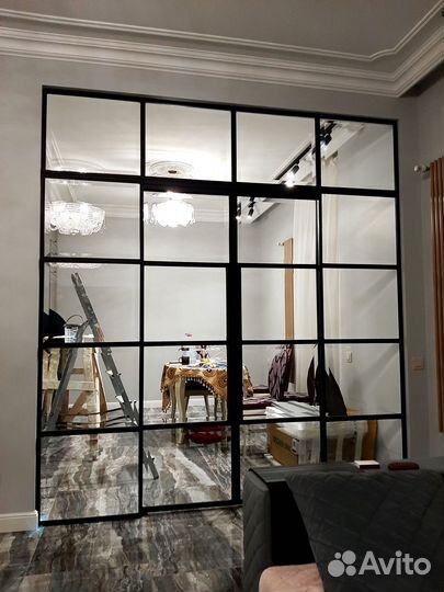 Стеклянные межкомнатные перегородки
