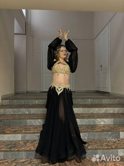 Юбка-солнце из шифона+рукава