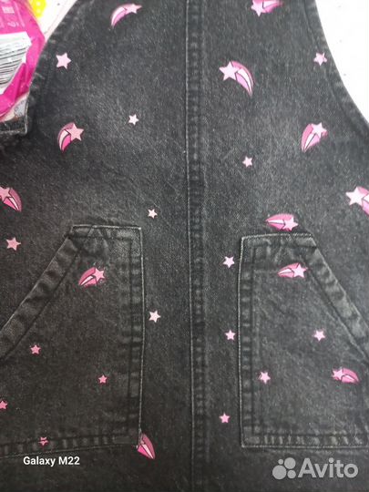 Джинсовый сарафан для девочки 110