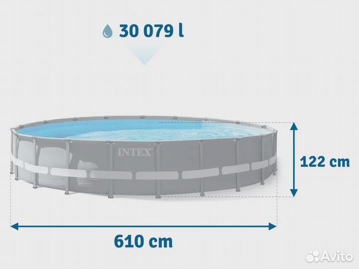 Бассейн каркасный Intex 26334