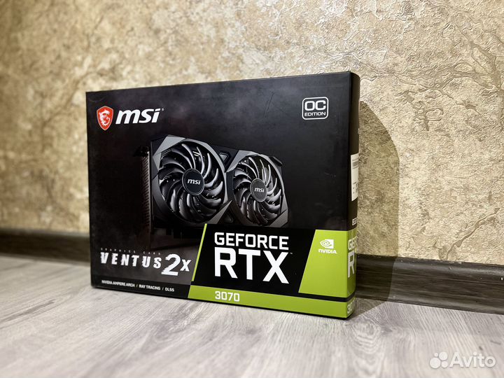 Видеокарта RTX3070 MSI ventus 2x
