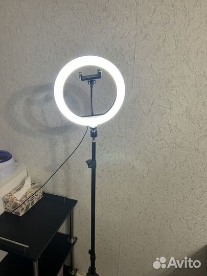 Кольцевая лампа со штативом 26 см