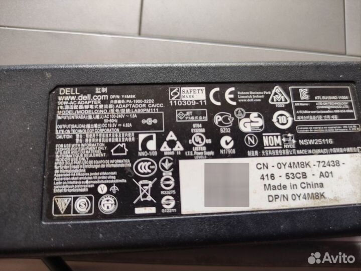 Зарядное устройство от ноутбука dell модель P24E