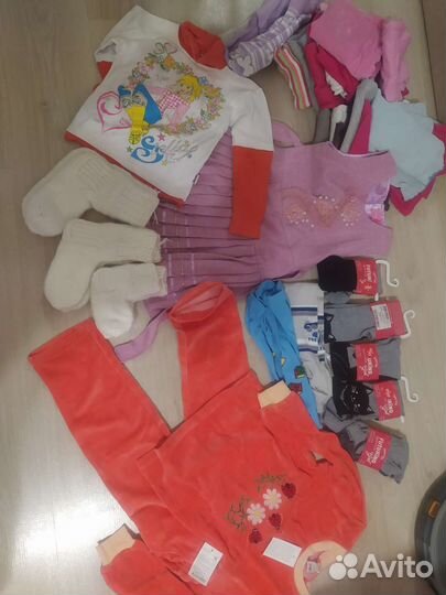 Пакет одежды на девочку р 110-116