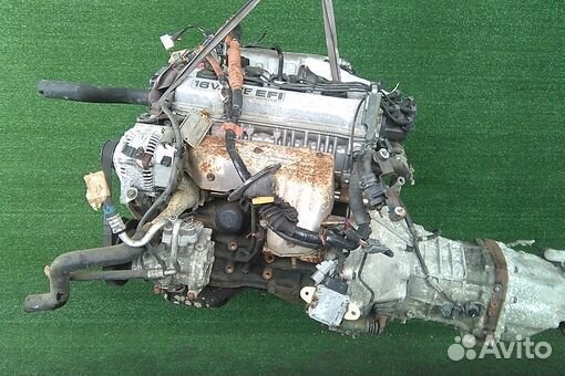 Двигатель в сборе двс toyota mark II SX90 4S-FE 19