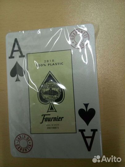 Игральные карты 100 пластик Фурнье 2818