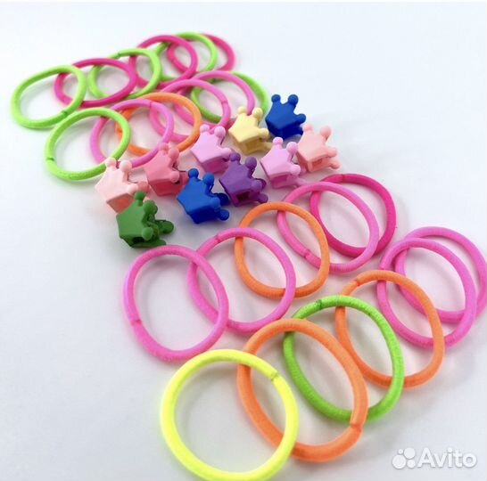 Набор резинок и заколок для волос
