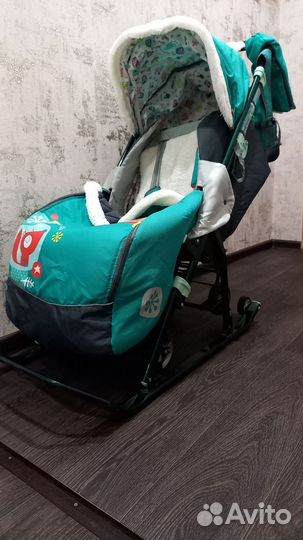 Детские санки коляска бу