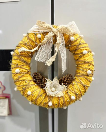 Новогодний венок на дверь