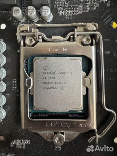 Материнская плата h110 BTC +pro процессор i3