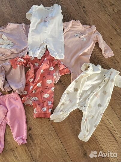 Вещи пакетом на девочку 68 74