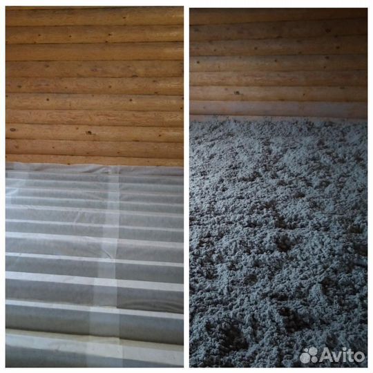 Эковата Утепление пола эковатой