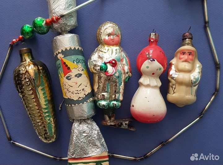 Елочные украшения неваляшка/ снеговик СССР