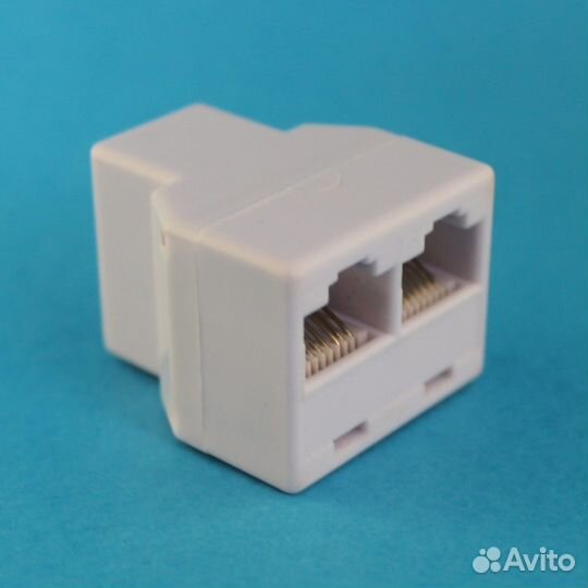 Разветвитель делитель LAN RJ45 с 1 на 2 гнезда