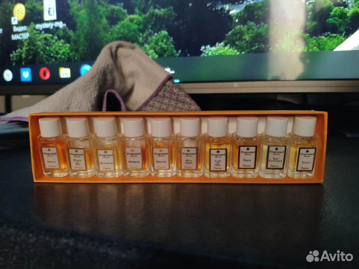 Набор миниатюр Fragonard 10 х 2 мл винтаж