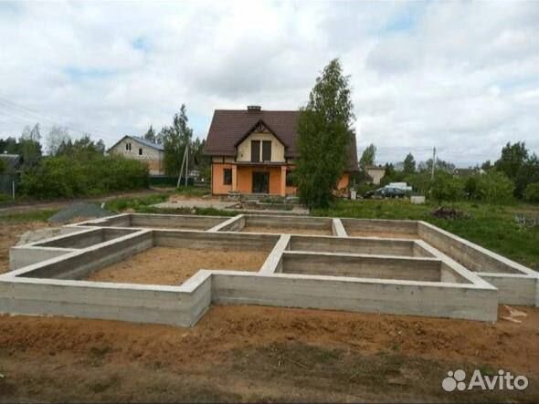 Фундамент под ключ ленточный, на сваях и тд
