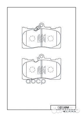 Колодки тормозные дисковые пер. Lexus GS 300,43