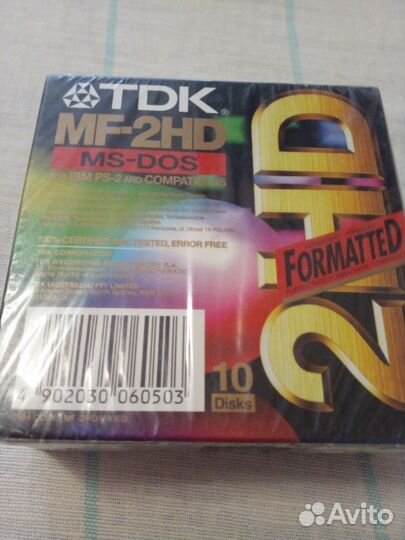 TDK MF-DOS formatted Диски