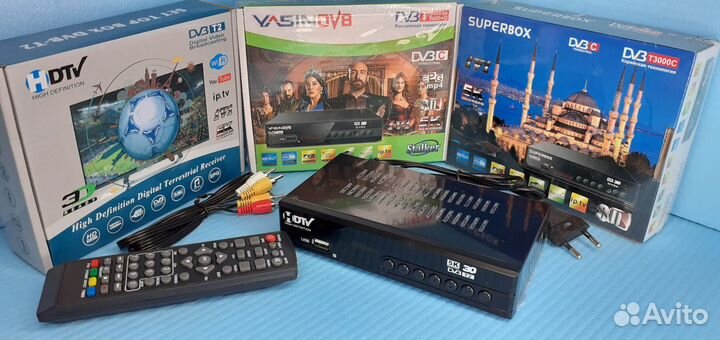 Цифровая тв приставка 2в1 Гарантия Интернет Запись