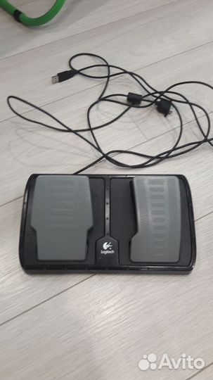 Игровой руль с педалями для пк Logitech