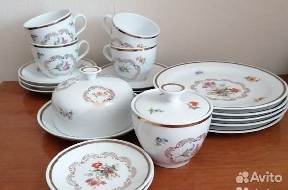 Кольдиц ГДР чайный сервиз фарфор