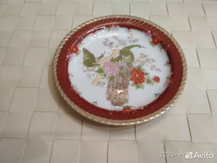 Японский кофейный набор Павлин Редкий 1950