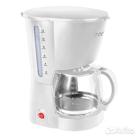 Кофеварка marta MT-2118 белый жемчуг