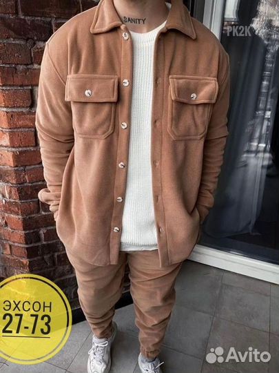 Костюм двойка двухсторонний флисе класика зимняя