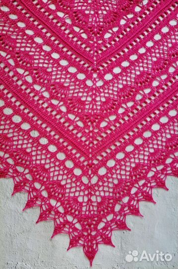 Шаль ручной работы