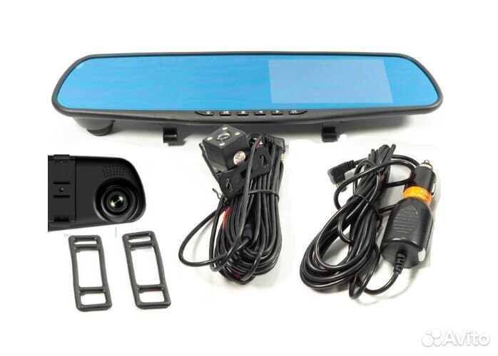Зеркало-видеорегистратор full HD + задняя камера