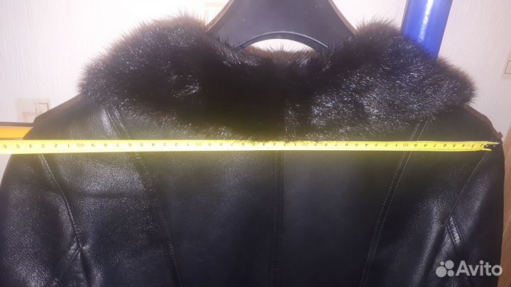 Женская кожаная дубленка