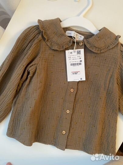 Рубашка блузка zara 98
