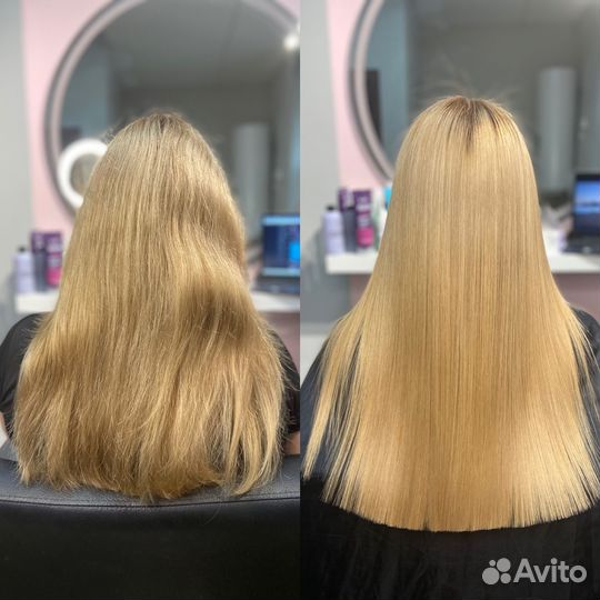 Кератиновое выпрямление волос