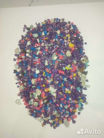 Грунт для аквариума цветной и замок