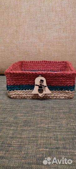 Корзинка из джута