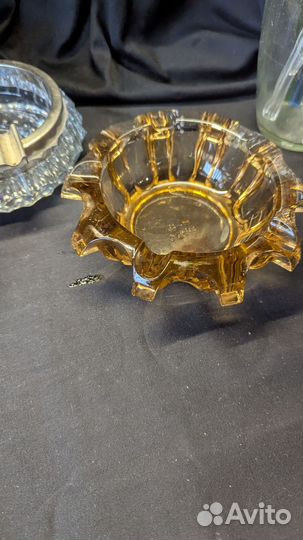 Пепельница СССР цветное стекло