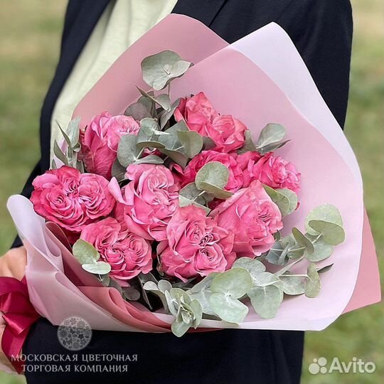 Букет из пионовидных роз пионовидные розы цветы