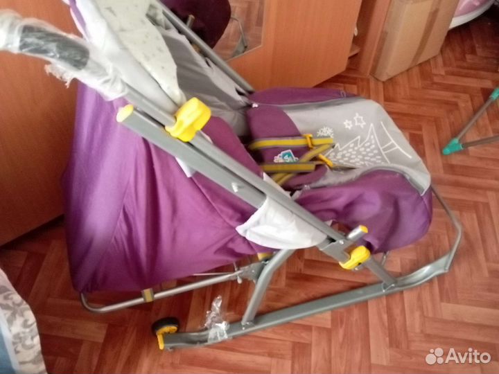 Санки коляска ника 4