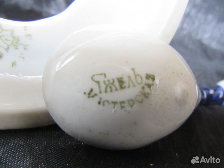 Подстаканник гжель с ложкой