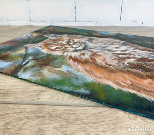 Картина кот Картина с животными Котенок Портрет