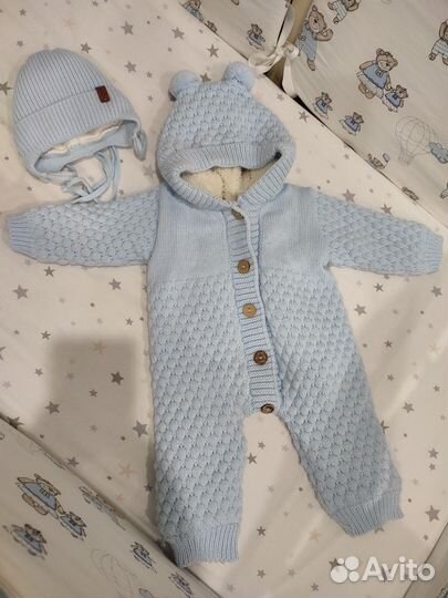 Вязаный комбинезон 56 62