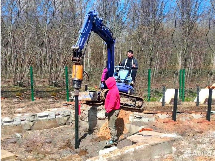 Фундамент свайный-винтовой под ключ
