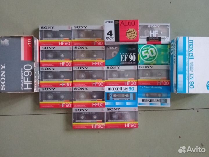 Аудиокассеты sony,tdk, ecp,maxell