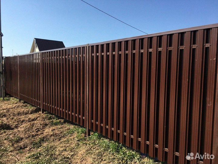 Евроштакетник. Металлический штакетник доставка