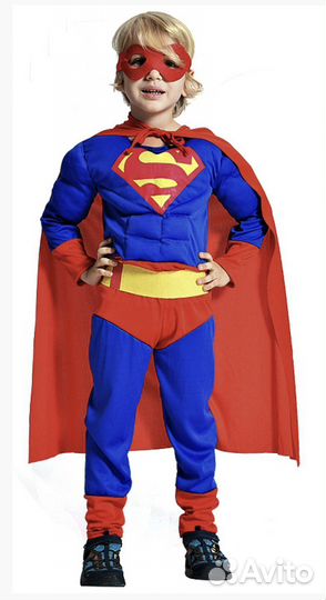Детский костюм супермена с мышцами