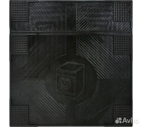 Резиновый антивибрационный коврик vortex 62x65x0,7